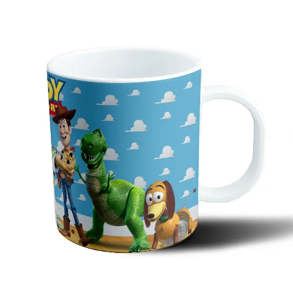 Taza de Plástico Toy Story Woody Buzz Jessie y Rex