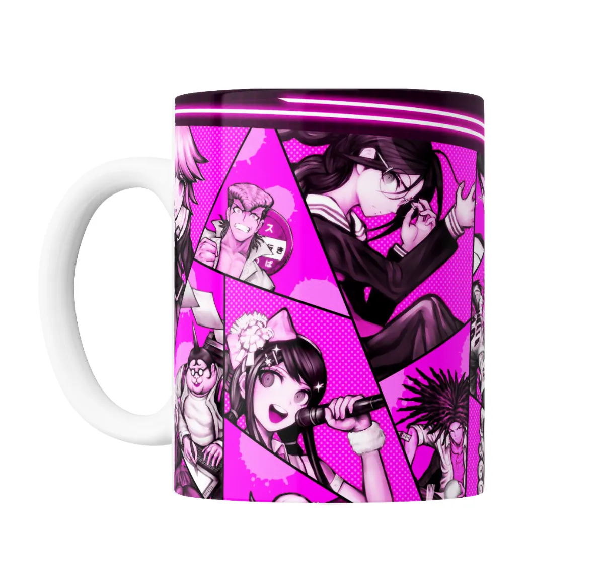 Taza de Cerámica Danganronpa Nagito Komaeda Monokuma Kyoko - vista 2