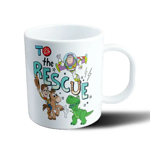 Taza de Plástico Toy Story To the Rescue Woody Bullseye Buzz Rex