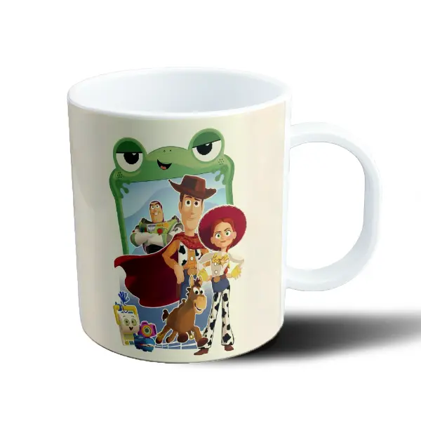 Taza de Plástico Toy Story Woody y Jessie con Bullseye