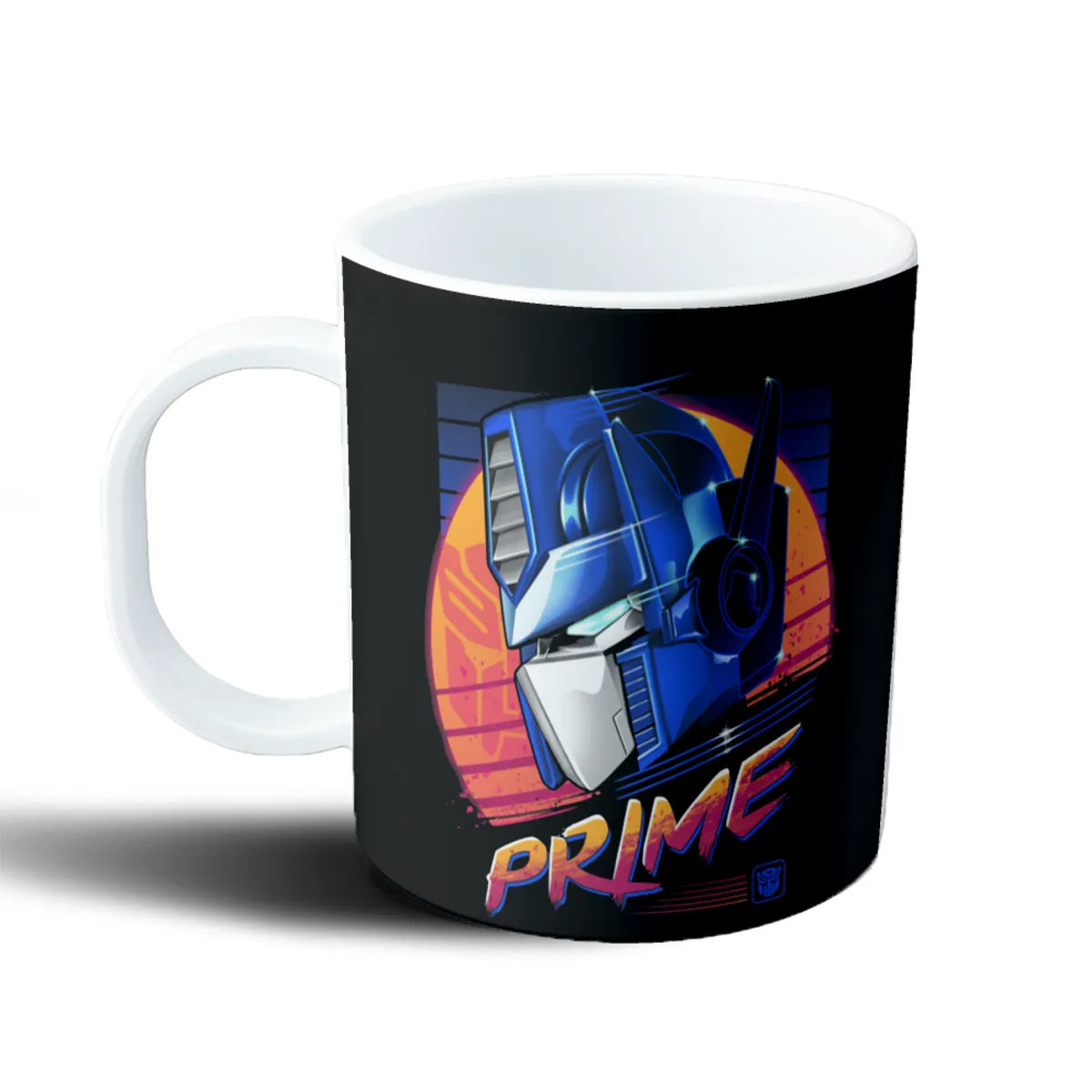 Taza de Plástico Transformers Optimus Prime Retro Synthwave - vista 2