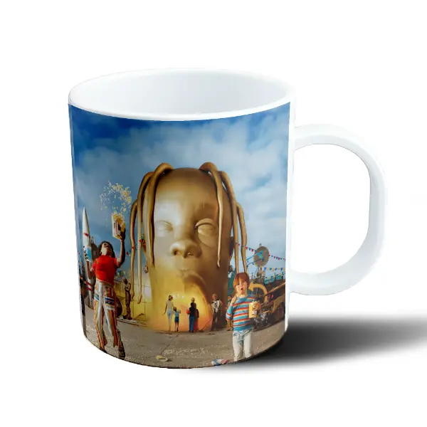 Taza de Plástico Travis Scott Astroworld Cabeza Gigante