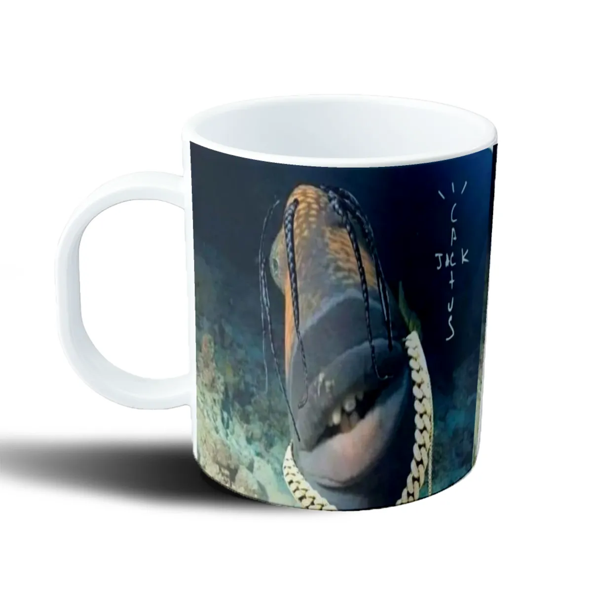 Taza de Plástico Travis Scott Pez con Trenzas y Cadena - vista 2
