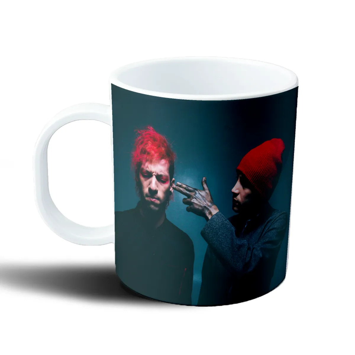 Taza de Plástico Twenty One Pilots Foto Pelo Rojo y Gorro - vista 2