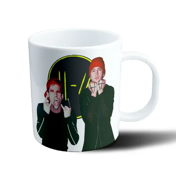 Taza de Plástico Twenty One Pilots Tyler Joseph y Josh Dun