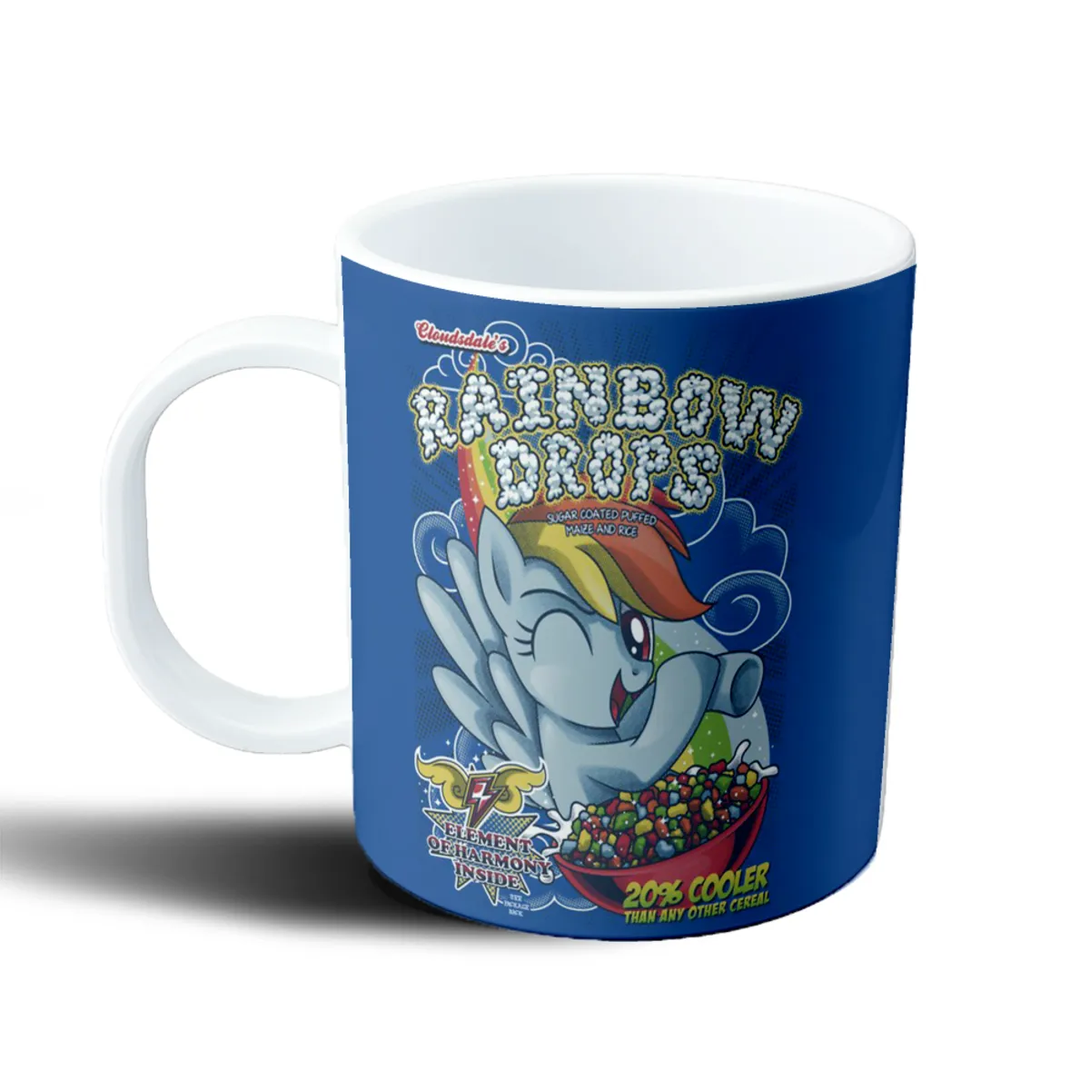Taza de Plástico My Little Pony Rainbow Dash Rainbow Drops - vista 2