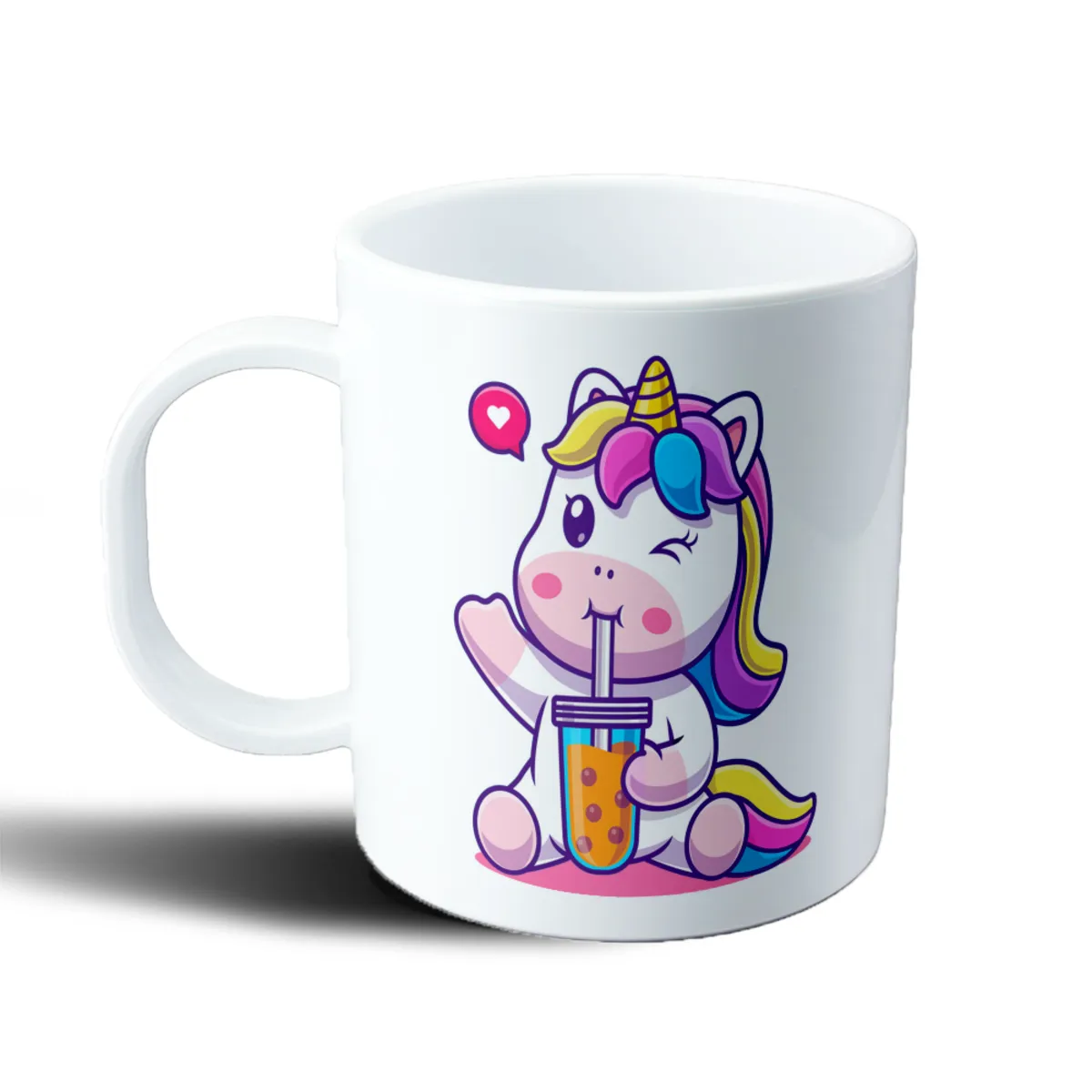 Taza de Plástico Unicornio Kawaii Bubble Tea - vista 2
