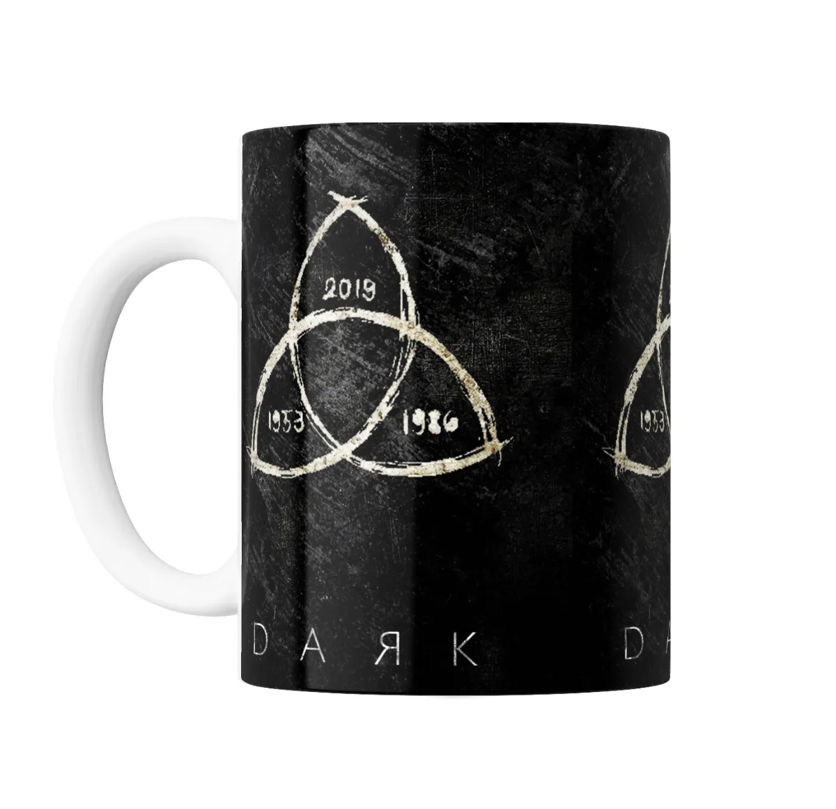 Taza de Cerámica Dark Triquetra 2019 1986 1933 - vista 2