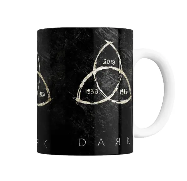 Taza de Cerámica Dark Triquetra 2019 1986 1933