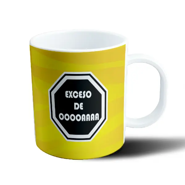 Taza de Plástico Un Poco de Ruido Exceso de Oooooaaaa