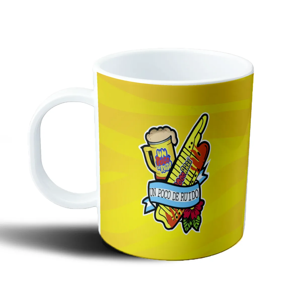 Taza de Plástico Un Poco de Ruido Jarra y Guitarra Argentina - vista 2