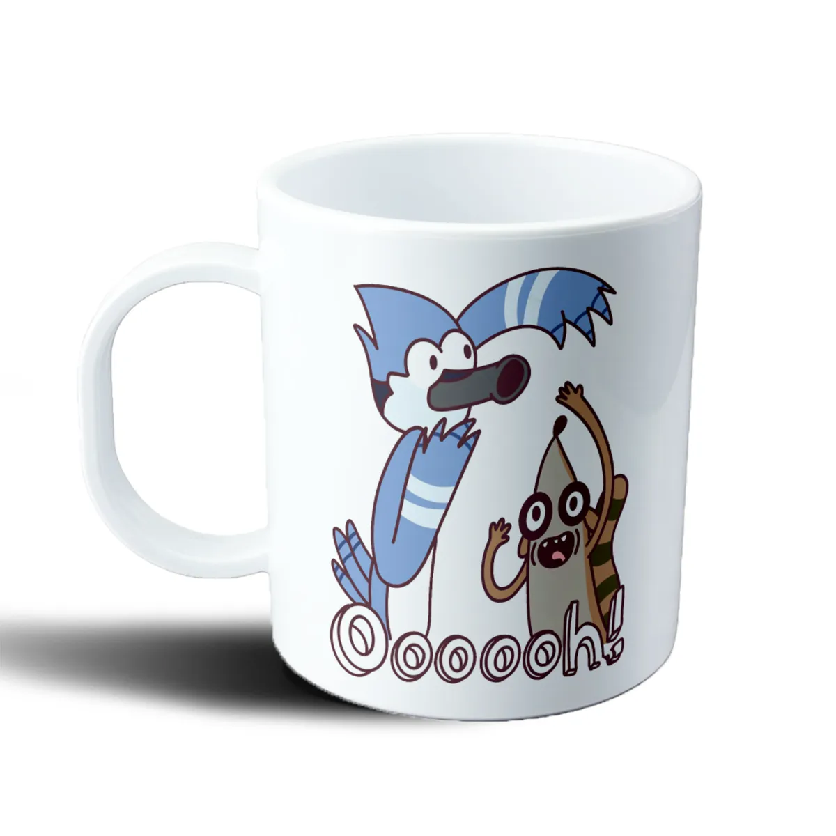 Taza de Plástico Un Show Mas Mordecai y Rigby Ooooh - vista 2