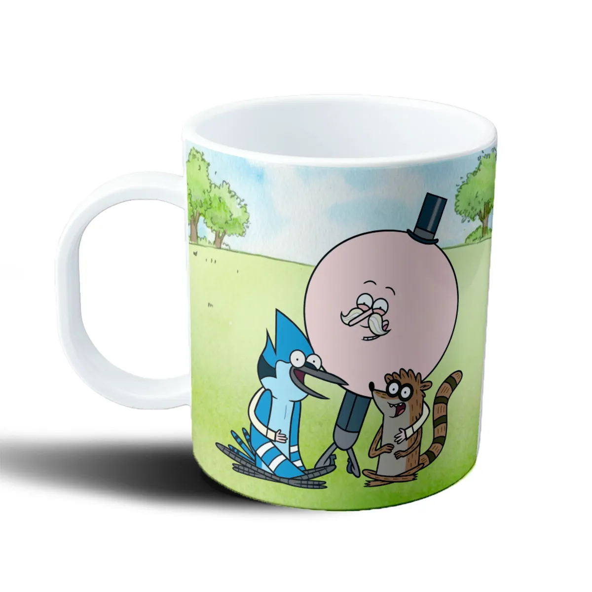 Taza de Plástico Un Show Mas Mordecai y Rigby - vista 2