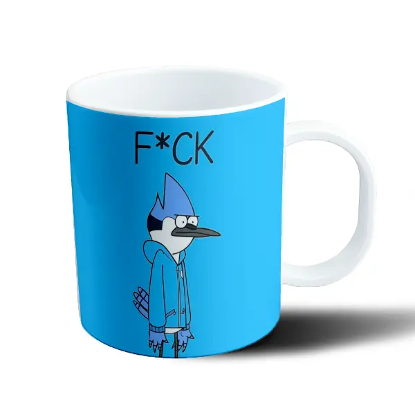Taza de Plástico Un Show Mas Mordecai F*CK
