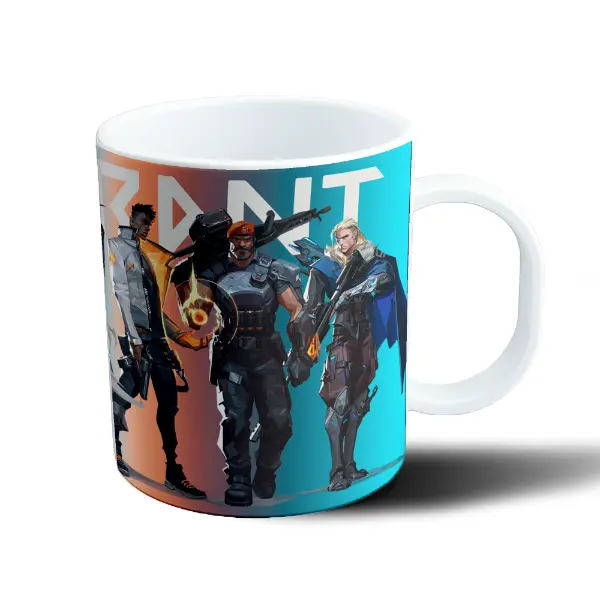 Taza de Plástico Valorant Personajes Equipo