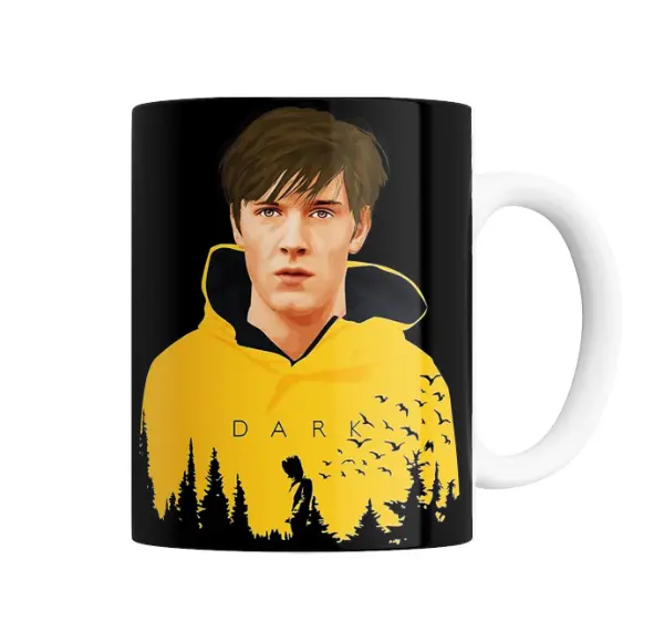 Taza de Cerámica Dark Jonas Campera Amarilla