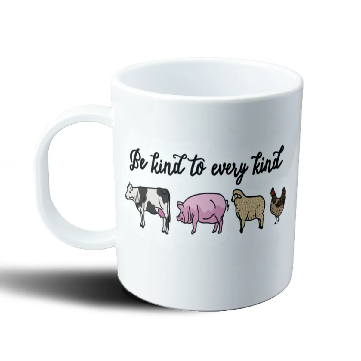 Taza de Plástico Be Kind to Every Kind Vegan - vista 2