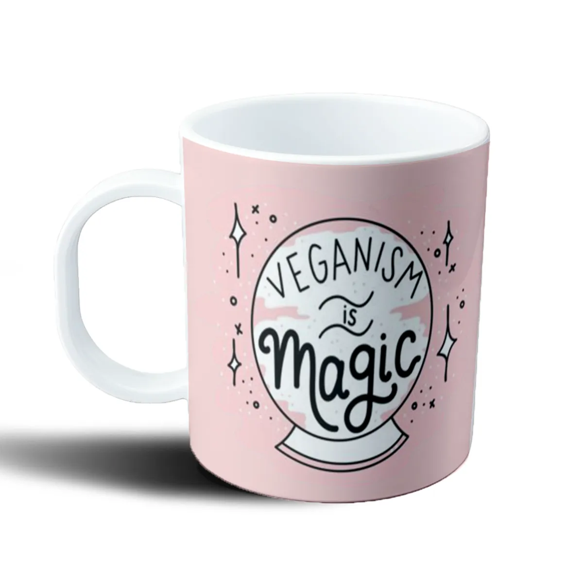 Taza de Plástico Veganism is Magic - vista 2