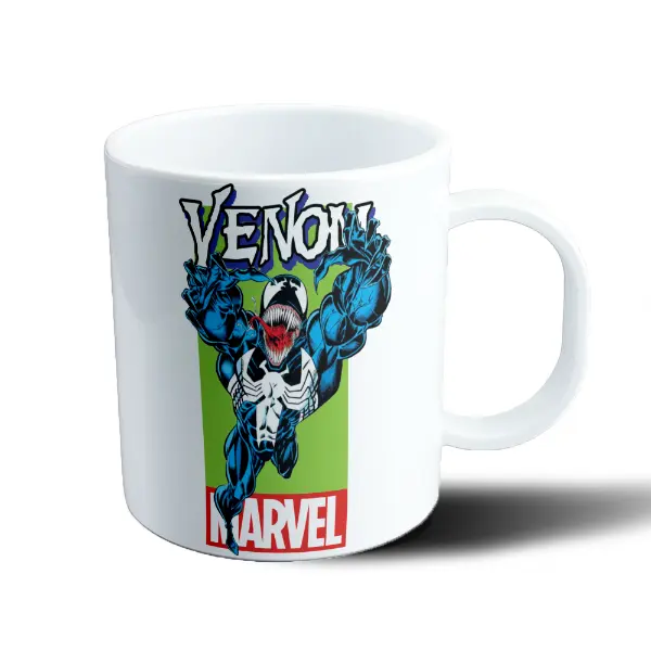 Taza de Plástico Venom Marvel Logo Clásico