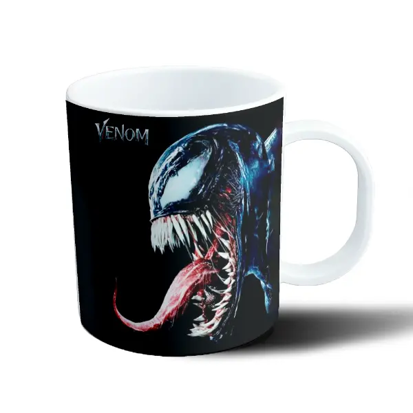 Taza de Plástico Venom Retrato Dientes y Lengua