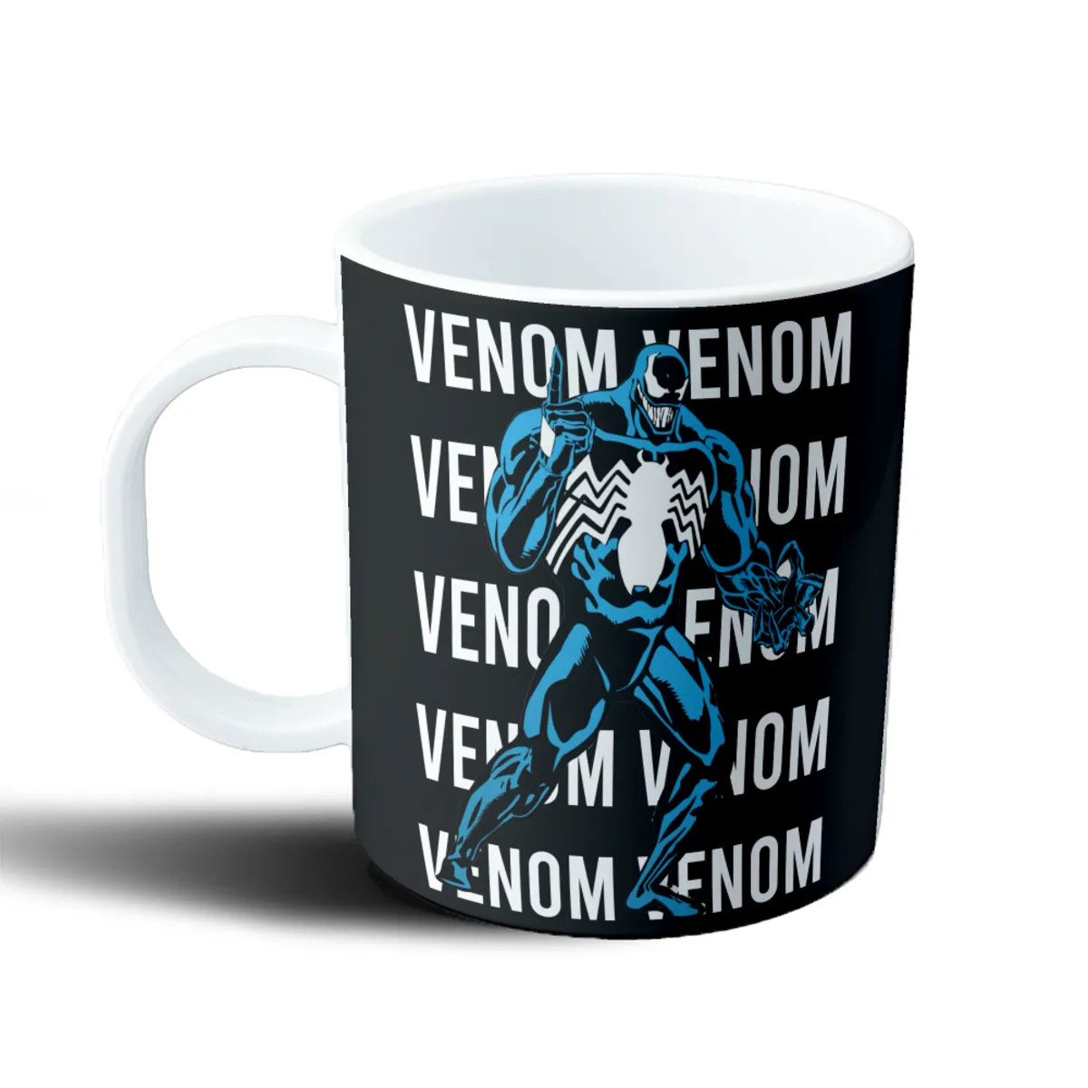 Taza de Plástico Venom Azul Texto Repetido - vista 2