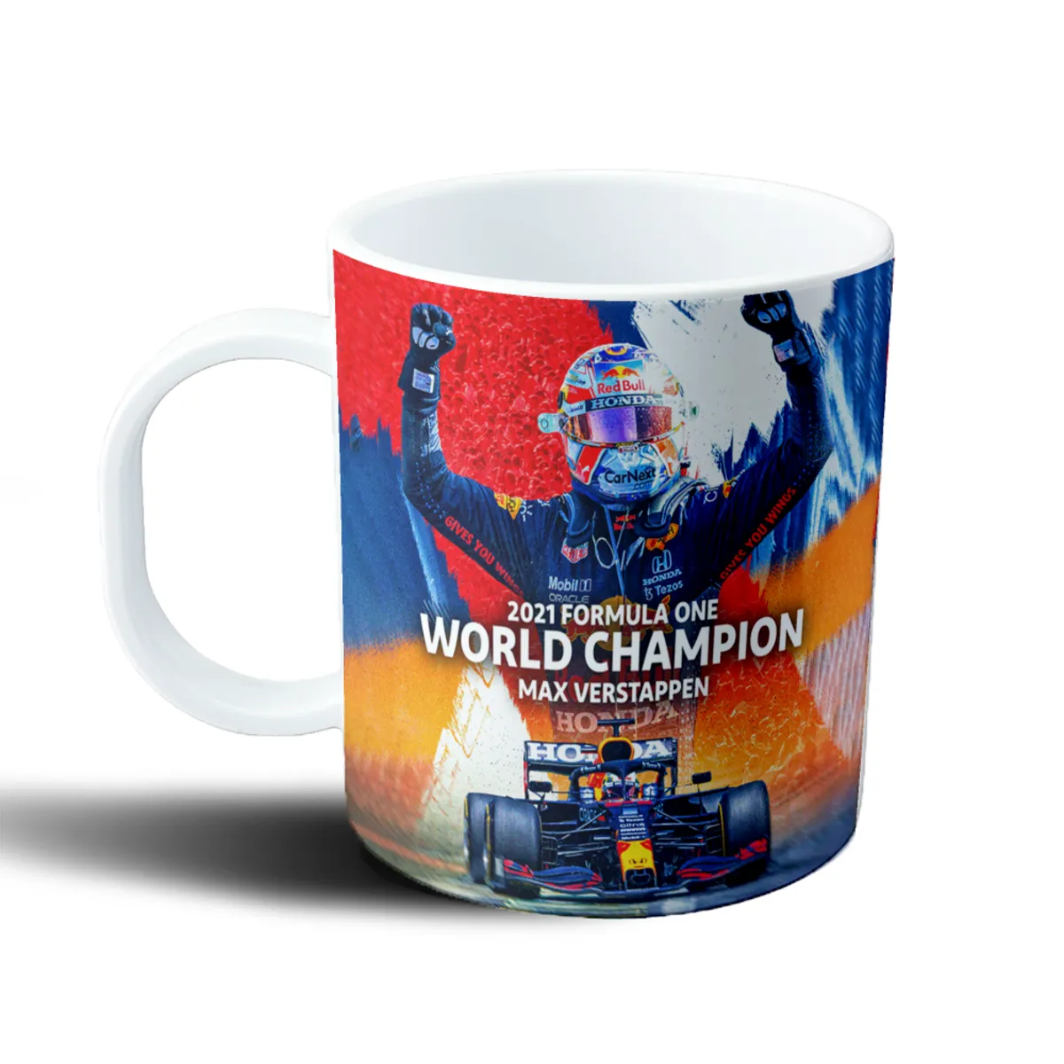 Taza de Plástico Verstappen Campeón Mundial F1 2021 - vista 2
