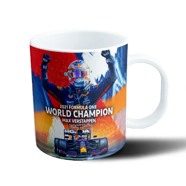 Taza de Plástico Verstappen Campeón Mundial F1 2021