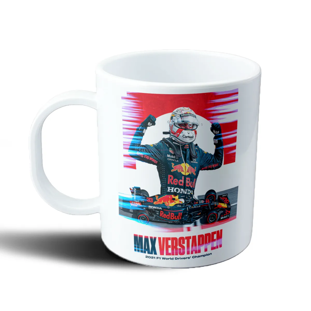 Taza de Plástico Max Verstappen Campeón del Mundo 2021 Red Bull - vista 2