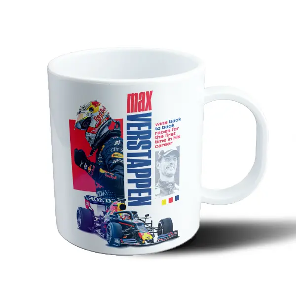 Taza de Plástico Max Verstappen Red Bull Racing F1