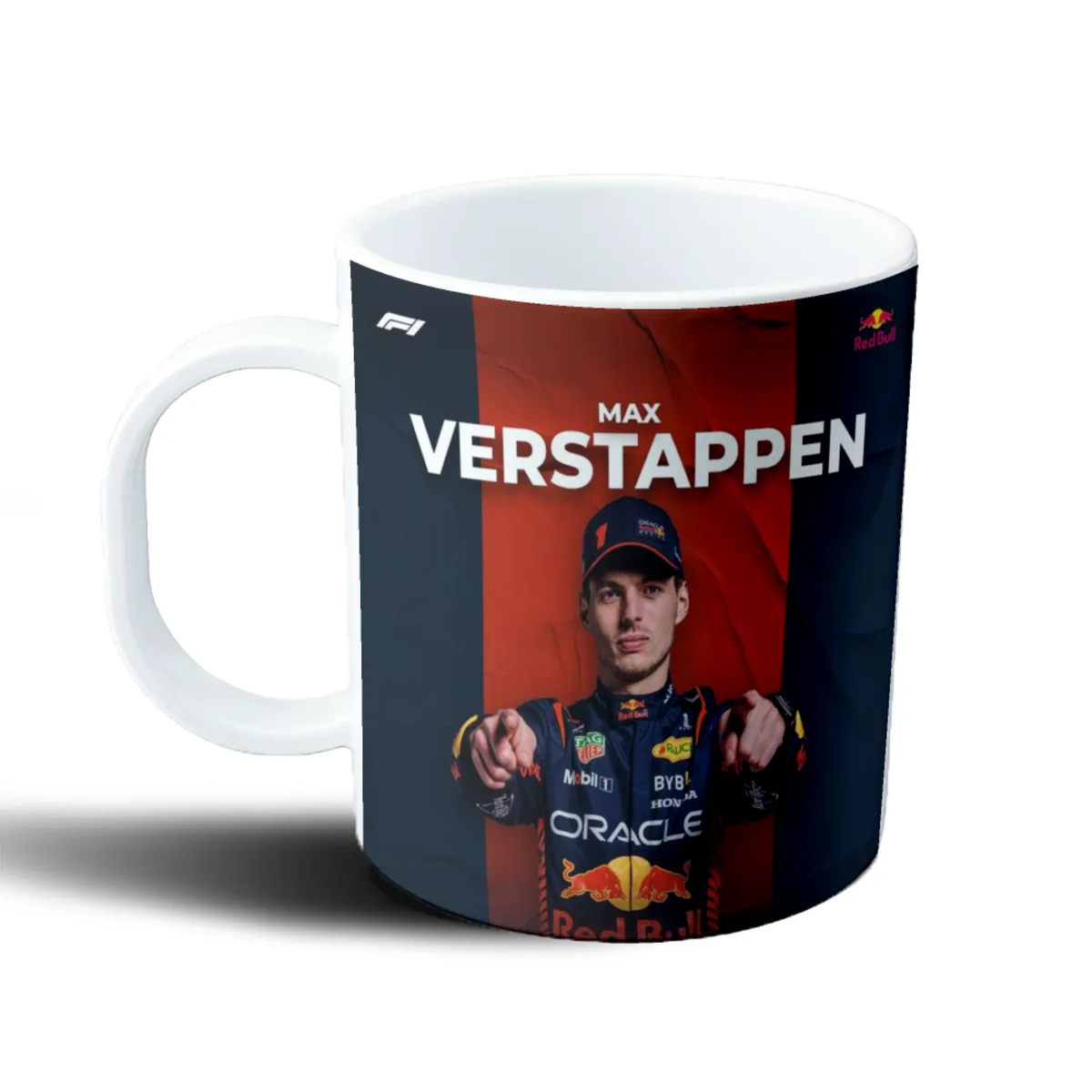 Taza de Plástico Fórmula 1 Max Verstappen Red Bull - vista 2