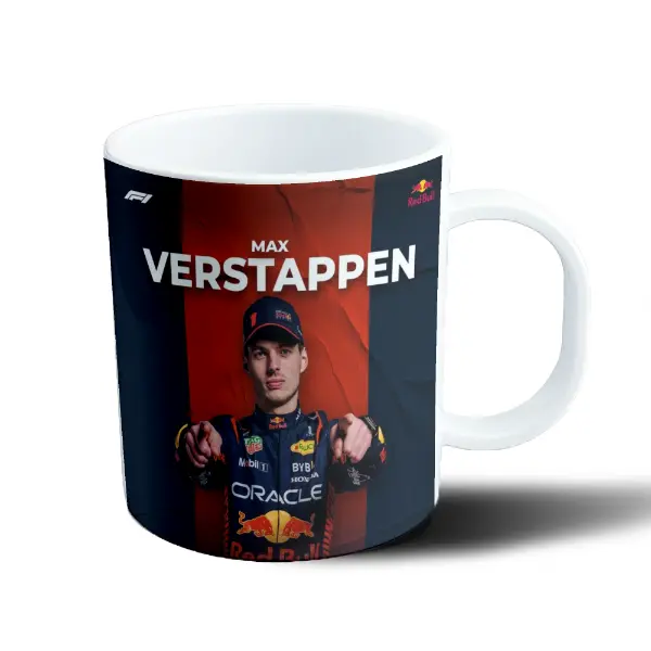 Taza de Plástico Fórmula 1 Max Verstappen Red Bull