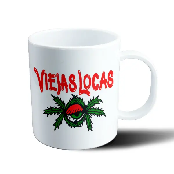 Taza de Plástico Viejas Locas Logo Ojo con Hojas