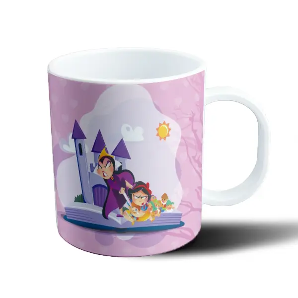 Taza de Plástico Blancanieves Reina Malvada con Manzana