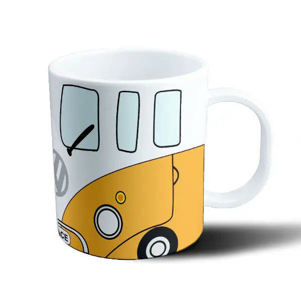 Taza de Plástico Volkswagen Combi Amarilla