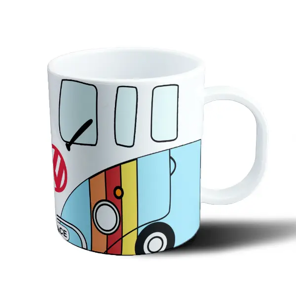 Taza de Plástico Volkswagen Combi Kombi Multicolor