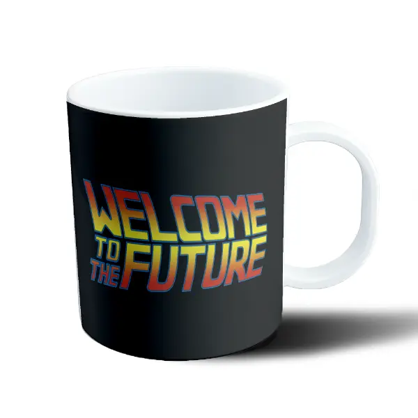 Taza de Plástico Volver al Futuro Welcome to the Future