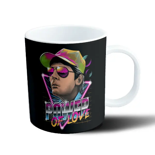 Taza de Plástico Volver al Futuro Power of Love Retro