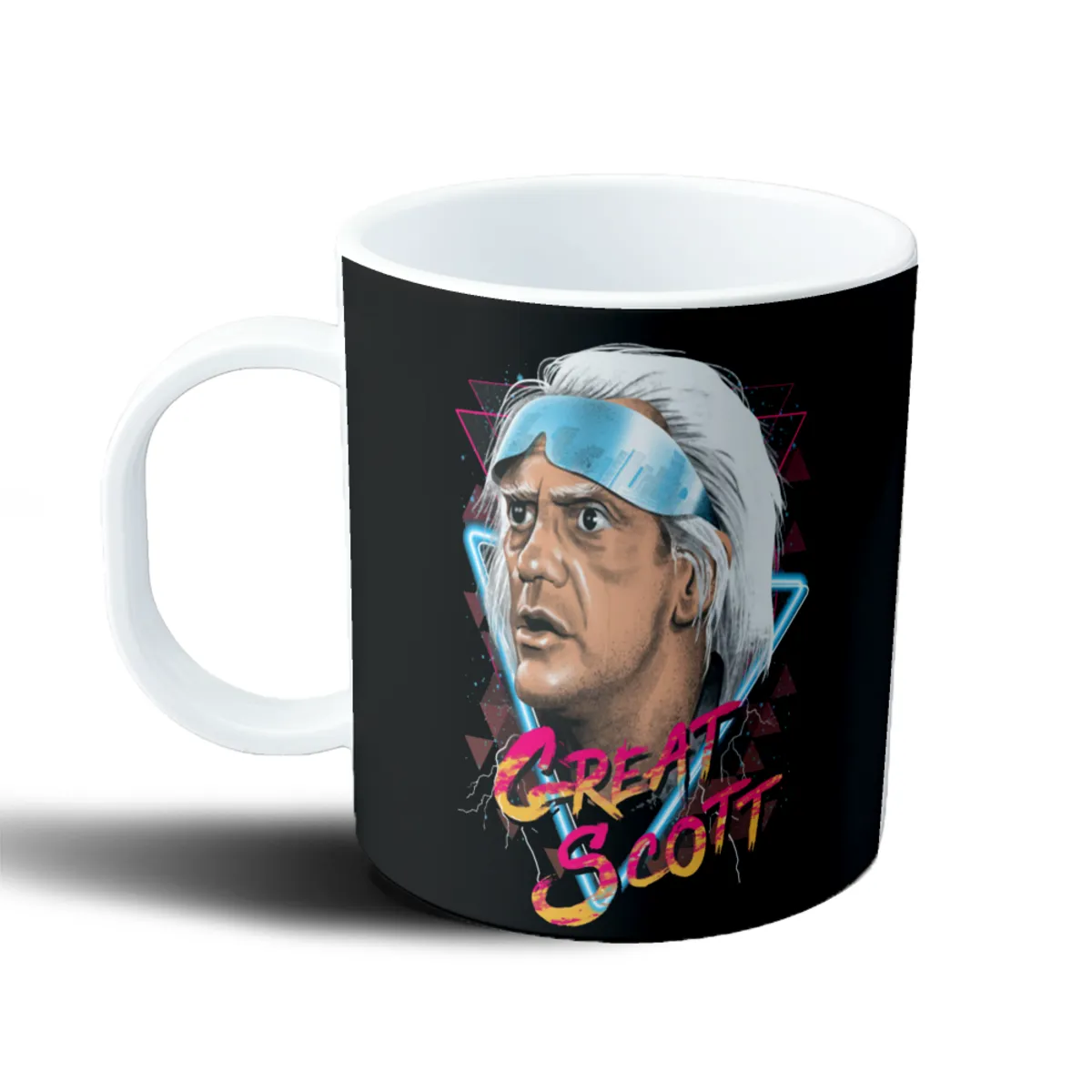 Taza de Plástico Volver al Futuro Doc Brown Great Scott - vista 2