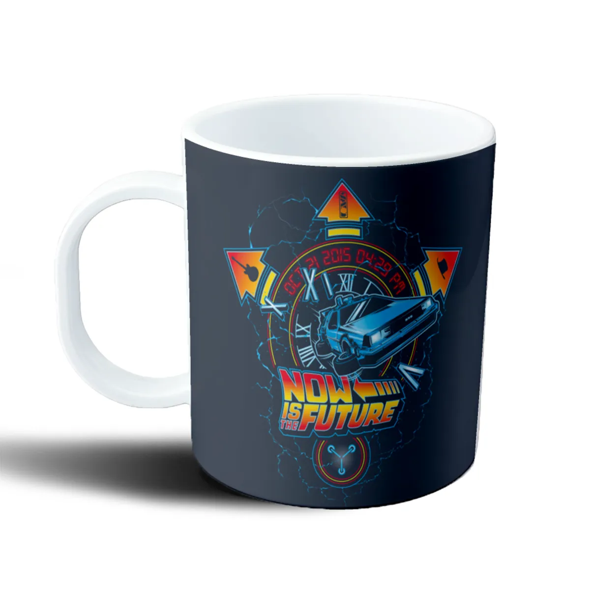 Taza de Plástico Volver al Futuro Now Is The Future DeLorean - vista 2