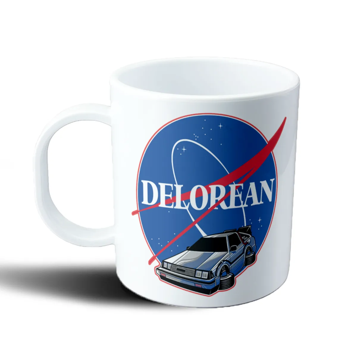 Taza de Plástico Volver al Futuro DeLorean NASA - vista 2