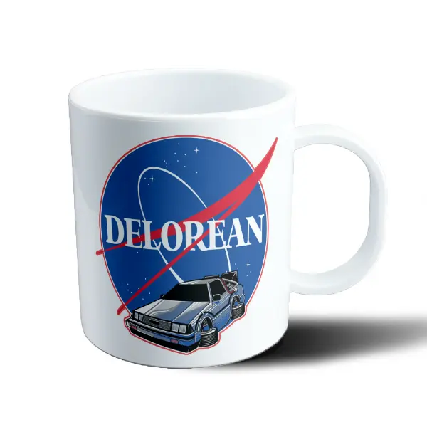 Taza de Plástico Volver al Futuro DeLorean NASA