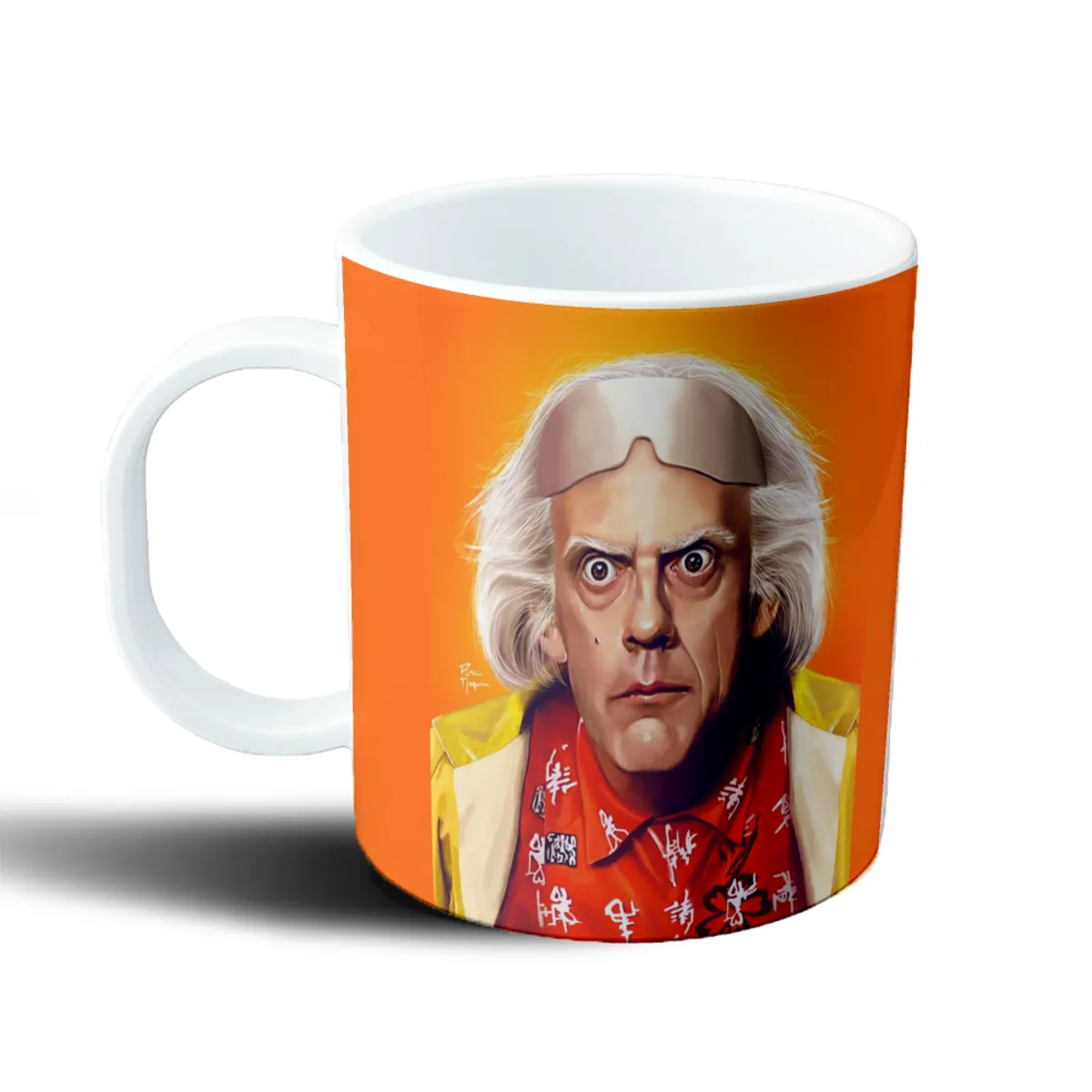 Taza de Plástico Volver al Futuro Doc Brown Expresión - vista 2