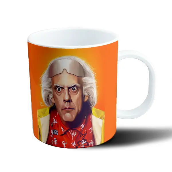 Taza de Plástico Volver al Futuro Doc Brown Expresión