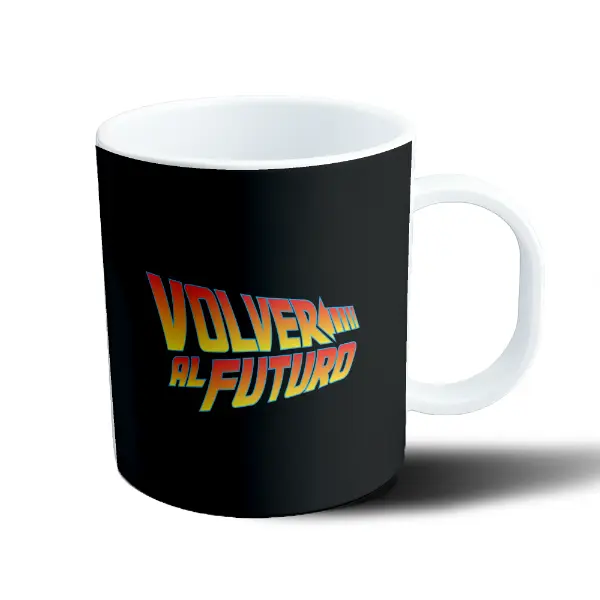 Taza de Plástico Volver al Futuro Logo