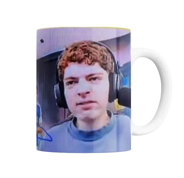 Taza de Cerámica Davo Xeneize Foto Gamer con Auriculares