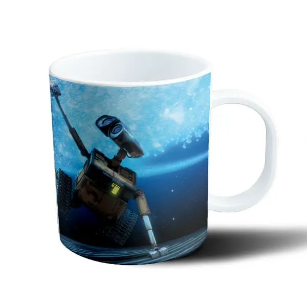 Taza de Plástico Wall-E Robot en el Espacio