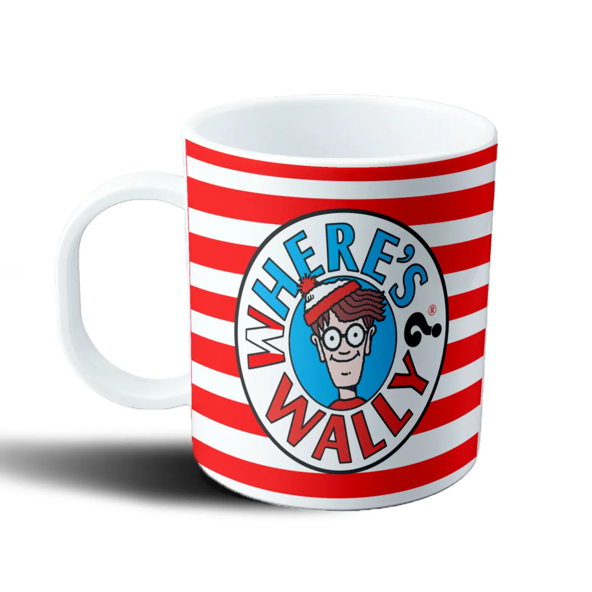 Taza de Plástico Where's Wally Logo Rayas - vista 2