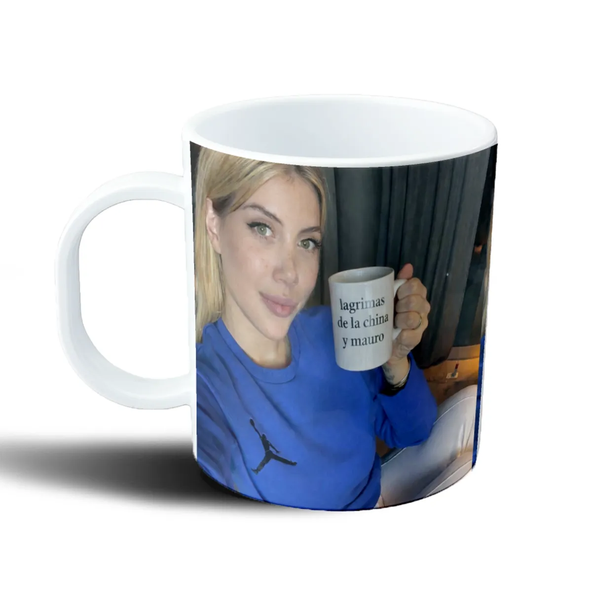 Taza de Plástico Wanda Nara Lágrimas de la China y Mauro - vista 2