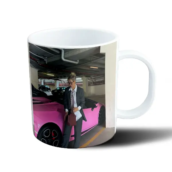 Taza de Plástico Wanda Nara Auto Rosa