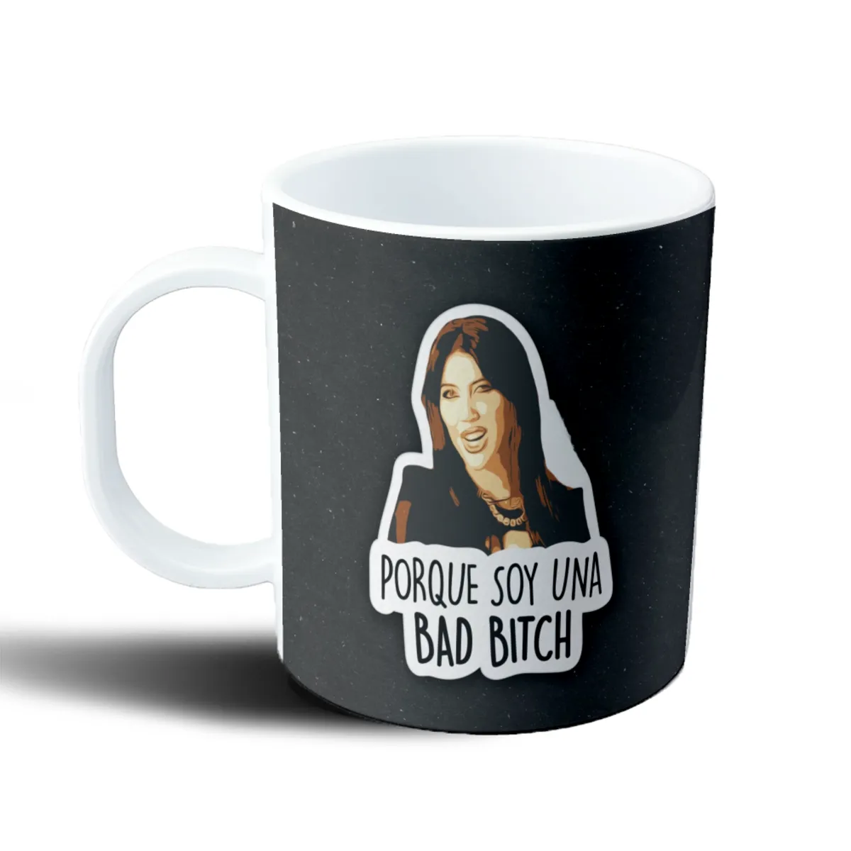 Taza de Plástico Wanda Nara Porque Soy Una Bad Bitch - vista 2